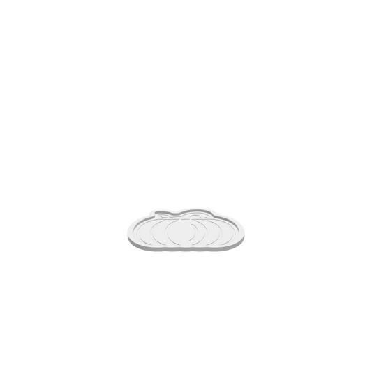 3D render of CNC file showing a rustic pumpkin shaped fall tray 
