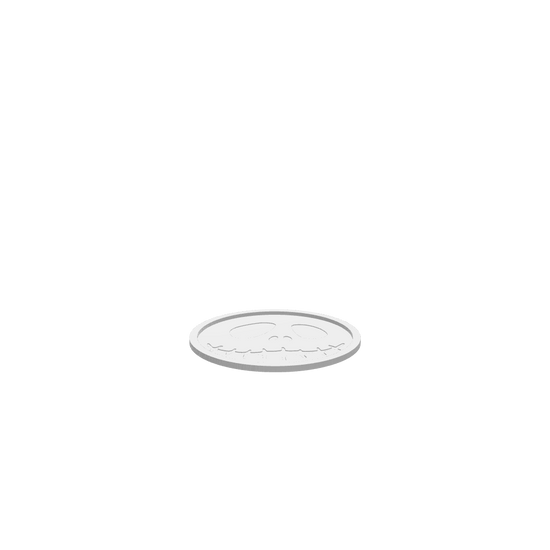 A 3D render of a CNC file showing a Skeleton Face Halloween Tray with a detailed skull design for Halloween use.