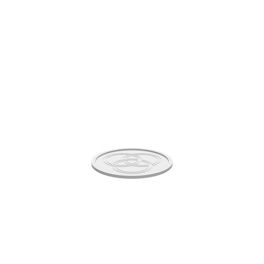 A 3D render of a CNC file showing a Three Ring Cookie Tray with three stacked circular sections for holding cookies or snacks.