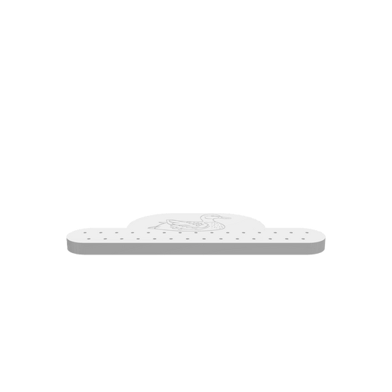 A 3D render of a CNC file showing a Tie Rack Duck design, featuring a duck-shaped holder for organizing ties in a creative way.