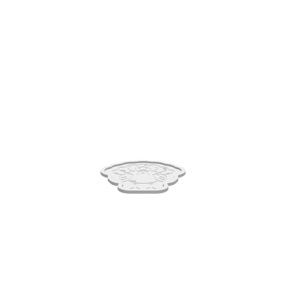 A 3D render of CNC file showing a Turkey Thanksgiving Tray design with festive patterns for seasonal use.