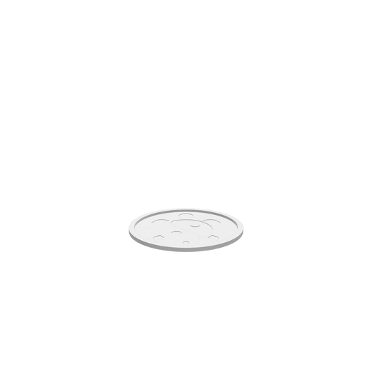 3D render of CNC file showing a Turtle Yin Yang Tray with detailed carving of a turtle symbol blended into a yin-yang design.