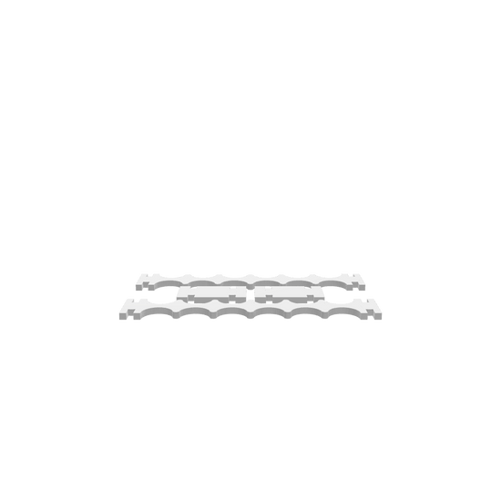 3D render of the CNC file shows a smooth, interlocking structure that securely holds multiple bottles and perfect for home bars.