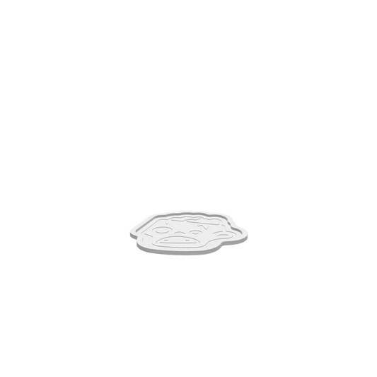A 3D render of CNC file showing a Zombie Brains Tray with a spooky brain-shaped design.